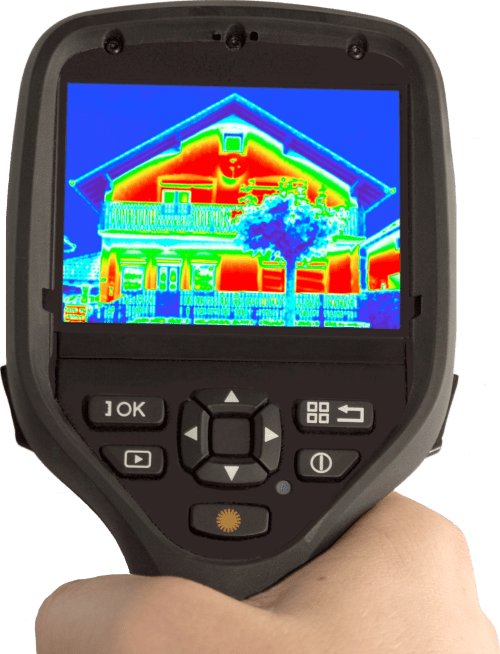 Gebäudethermografie von Fenstern und Türen