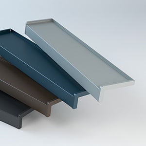 Fensterbänke in verschiedenen Farben